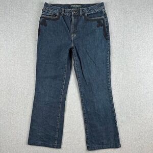 Lauren Jeans Co Ralph Lauren Womens Bootcut Denim‎ Jeans Dark Wash Blue Size 8